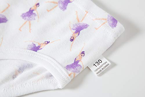 Cadidi Dinos Girls' 100% Cotton Panties Baby Toddler Soft Underwears Kids Briefs (Pack of 6) Size 2T 3T - Thumbnail 6