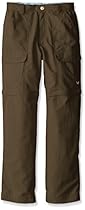 White Sierra Youth Trail Convertible Pant, Bark, X-Small