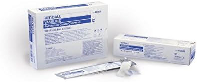 McKesson VASELINE Petrolatum Gauze Strip Foil Pack 3"X9" 12 Each / 1 Dozen / box