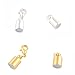 Podoy Magnetic Necklace Clasp Extender Gold and Silver Color Tone for Jewelry Bracelet(10 pcs 6mm)
