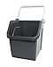 good natured Handy Tote Organizer, 6 Gallon / 25 Liter – Stackable Storage Bin with Handle for Kitchen, Closet, Garage, Bathroom or Classroom – Plant Based, BPA-Free Storage Basket in Graphite