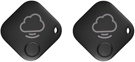 iTrack Key Finder, Phone, Pets. Any Item, Maps, Location, 2 Way Communication, selfie button -UPDATED VERSION (2-Pack Black)