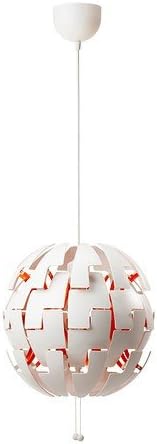 Ikea Ps 2014 Hangeleuchte In Weiss Und Orange Amazon De Beleuchtung