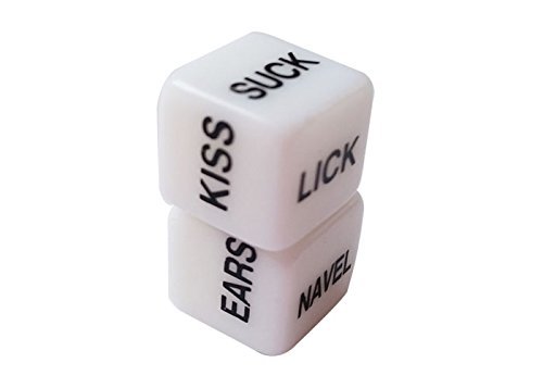 MINI Bedroom Passion Dice With Chian Sex Dice Game For you and your lover Adult Couple Novelty(2 dice)