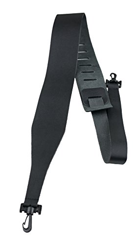 Perris Leathers BBJ-87 2.5-Inch Black Leather Banjo Adjustable Guitar Strap