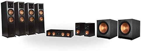 Klipsch RP-8060FA 7.2.4 Dolby Atmos Dwelling Theater System – Ebony