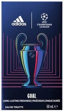 UEFA Champions League Goal Edition Eau de Toilette, profumo di fougère verde a lunga durata, con oli essenziali naturali per uomo, 50 ml