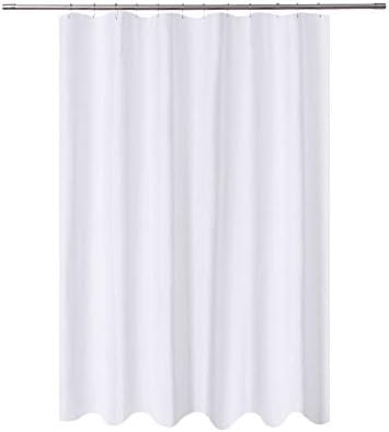 N Y Home Fabric Shower Curtain Liner White Extra Long 72 X 84 Inch