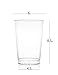 Clear Disposable Plastic Cups 8 Oz. Pack Of (100) Fancy Hard Plastic Cups - Party Accessories - Wedding - Cocktails- Tumblers