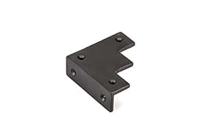 corner barn door bracket iron decorative forged traditional hardware matte finish