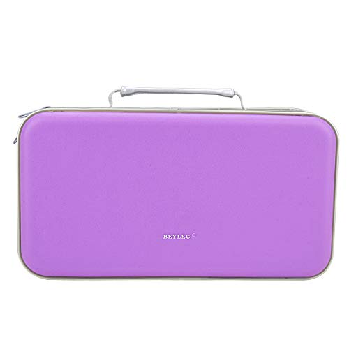CD DVD Wallet, Wismart 96 Capacity Heavy Duty Sturdy DVD Storage Hard Shell CD Disk Holder DVD Case VCD Wallets Blu-ray Media Case Storage Holder Organizer Wallet,96 Capacity (Purple) - Thumbnail 2