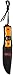 MTech USA MT-20-35OR Fixed Blade Knife, Black Drop Point Blade, Orange Plastic Handle, 8-Inch Overall
