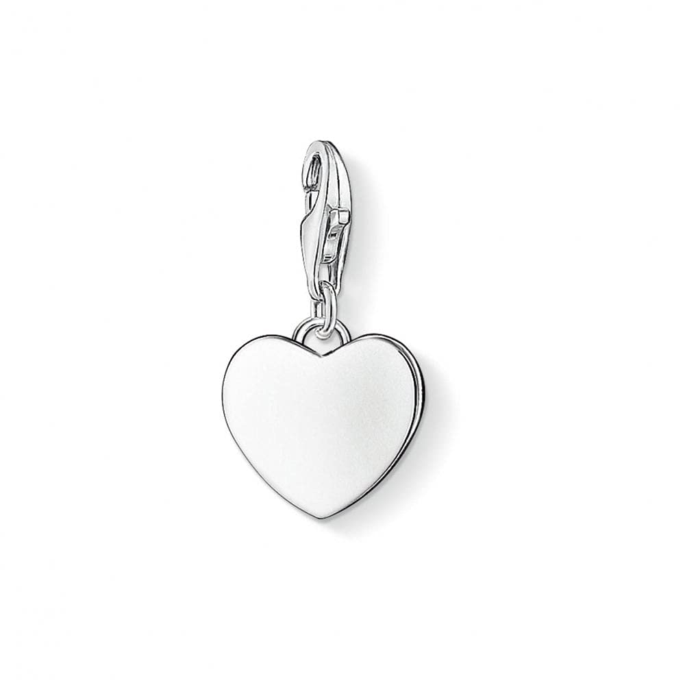 Thomas Sabo Women Charm Pendant Heart Charm Club 925 Sterling Silver 0766-001-12 — image 1