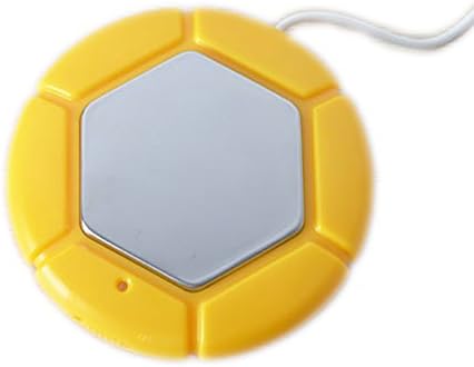 Kungfish Desktop USB Electric Heat Insulation Plate Mug Warmer for Office Home Use (Yellow)