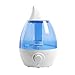 Homeleader 1.6L Air Humidifier, Ultrasonic Cool Mist Air Humidifier with Color-Changing LED Lights for Yoga Spa Home Office Babies, Quiet Operation