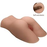 Movitip Sex Doll Male Masturbator Pocket Pussy, Female Love Doll Torso with Tight Vagina Anal Soft Ass Male Sex Toy (15.3X9.4X 5.1Inches)