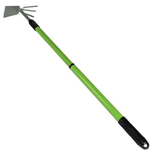 AB Tools-Toolzone Telescopic Extendable Double Headed Cultivator Garden Hoe/Fork 640-910mm