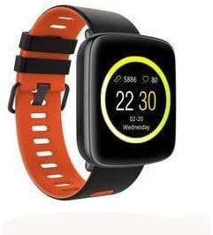 Kingwear GV68 Smartwatch IP68 Waterproof Bluetooth Android iOS Heart Rate Monitor Remote Camera Pedometer Smart Watch DM09 Plus (Orange)