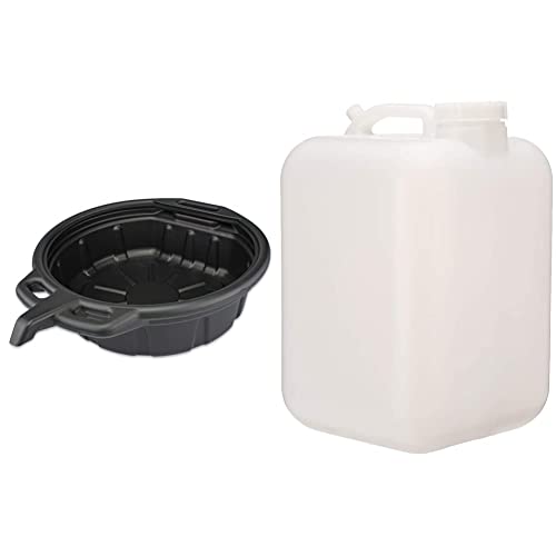 NEIKO 20762A Oil Drain Pan Black Plastic Anti Splash Motor Oil Drip