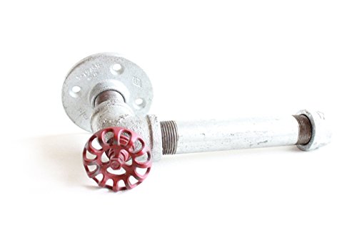 Industrial Pipe Toilet Paper Holder, Toilet Roll Holder Industrial Farmhouse Bathroom decor, Bathroom fixture, Industrial Decor - Thumbnail 6