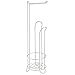 iDesign Classico Metal Free Standing Toilet Paper Tissue Holder, Cannister for Kids', Guest, Master, Office Bathroom, 6.5