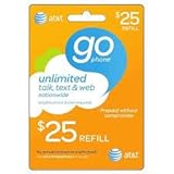 AT&T $25 Prepaid Refill Card