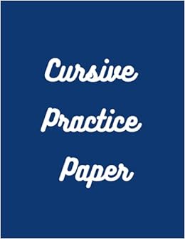 Cursive Practice Paper: Notebook with Dotted Sheets for Students to
