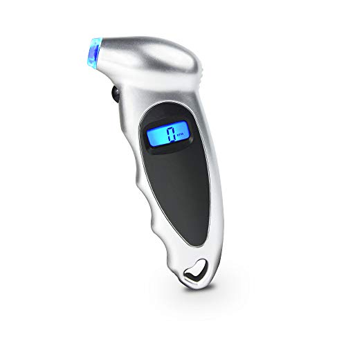 PEIFEITE Digital Tire Pressure Gauge Fast and Accurate Readings Backlight LCD Display 4 Ranges Settings with Non-Slip Grip Ergonomic Design Tire Gauge for Vehicle Motorcycle Bike - Thumbnail 7