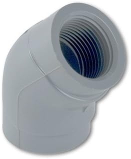 1/2inch Light Gray Schedule 80 CPVC Threaded 45 Degree Elbow