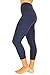 90 Degree By Reflex – High Waist Tummy Control Shapewear – Power Flex Capri Legging – Quality Guaranteed - Midnight Navy Medium