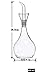 Eleton's Planet Pyriform 14oz Glass Olive Oil Dispenser Bottle, Oil & Vinegar Cruet with Pourers and NO Funnel Needed -Olive Oil Carafe Decanter for Kitchen