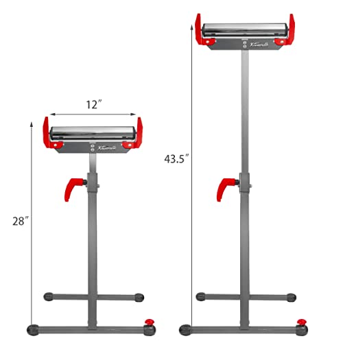 XtremepowerUS 65074 Folding Roller Stand 250 LBS Load Capacity Saw