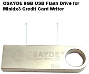 OSAYDE 8GB USB 2.0 Flash Drive Digital Data Traveler Install Driver Software for OSAYDEDX3 (with Silver Metal Case)