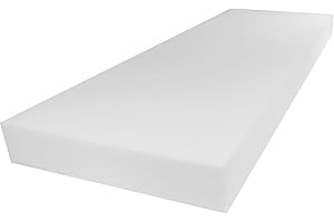 Coaseb 1 x 24 x 84 Upholstey Foam, High Density, Foam Sheet, Seat Replacement, Arts & Crafts Foam, Foam Padding, Seat Cushion Insert