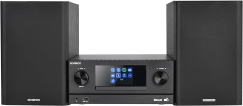 Kenwood M-9000S-B - Micro Hi-Fi System with CD, Dab +, Internet Radio, Spotify, FM, Bluetooth, USB and Large TFT Colour Display