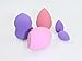 Solar Jo 5 Pieces Pro Makeup Blender Sponge Set, Soft, Odour-Free, Non-Allergenic, Flawless Beauty Egg Applicators for Liquid, Powder, Cream Products (Set of 5)