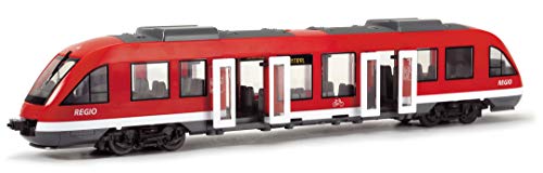 Dickie Toys - City Train (rot) - Spielzeug-Zug (45 cm) auf Rädern mit Türen & Dach zum Öffnen, Eisenbahn für Kinder ab 3… – Bild 4