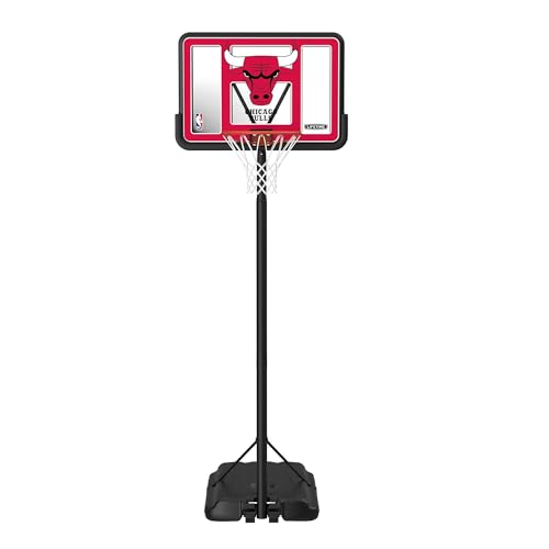 Lifetime NBA Chicago Bulls Portable Basketball Hoop, Adjustable Height 7.5-10 Ft, 44 Inch Shatterproof Fusion Backboard, Base with Wheels Image
