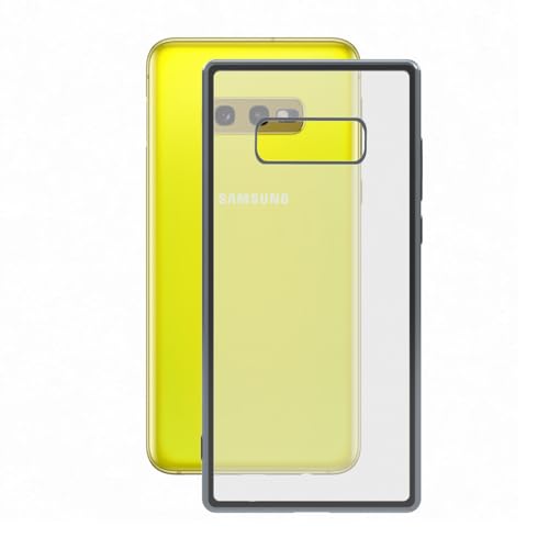 KSIX smart your tech Custodia per Galaxy S10E, semi-rigida, trasparente