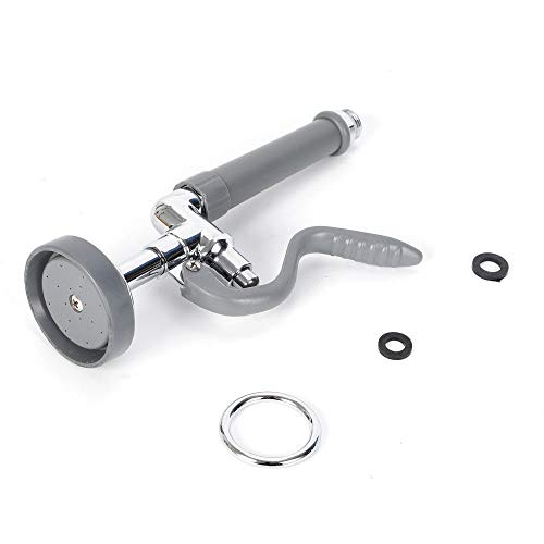 Spray Valve Tap, Multifunction Commercial Sink Kitchen Pre-Rinse Spray Valve Tap Spray Head Water Saver Grey (USA Stock)