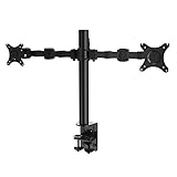 Fleximounts Full Motion Dual Desk Mounts Stand for 2 screens up to 27