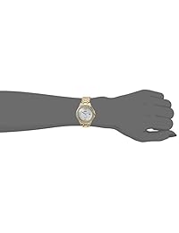 Seiko Solar Goldtone para mujer con detalles de cristal Swarovski