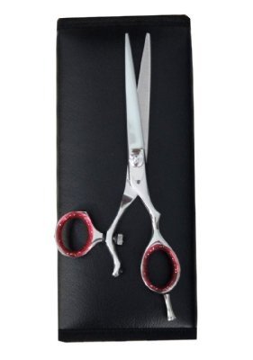 ZZZRT ZS-3003 High Quality Japanese J2 Stainless Steel Professional Swivel Thumb Barber Razor Edge Hair Cutting Scissor Shear 5.5" + Free Scissor Pouch & Free Scissor Lubricant and Scissor insert rings