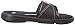 Under Armour Women's Ignite VII Slide, Black (001)/Metallic Silver, 8