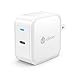USB C Wall Charger, iClever BoostCube Power Delivery 30W USB Type C Charger for Apple 12