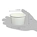 Yocup 6 oz. Solid White Paper Ice Cream / Frozen Dessert Cup - 100 ct