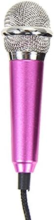 InnerSetting Mini Handheld Microphone, Mini Portable with Adapter Cable, 3.5mm Plug Mobile Phone and Mic Stand for Computer Smart phone