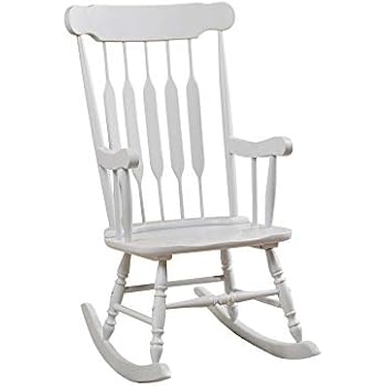 Amazon Com Benjara Classic Cottage Style Wooden Rocking Chair