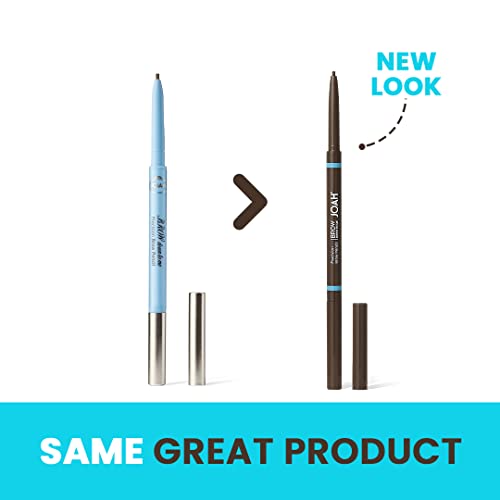 JOAH Dual-Ended Eyebrow Pencil - Brow Down To Me Ultra-FIne Tip Precision Brow Pencil with Built-In Spoolie Brush for Flawless Brows, Smudge-Proof, Water-Resistant, Light Brunette