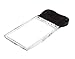 Kitclan 3 LED Lights 2X Handheld Magnifier Glass - Booklight Magnifier, 2.25